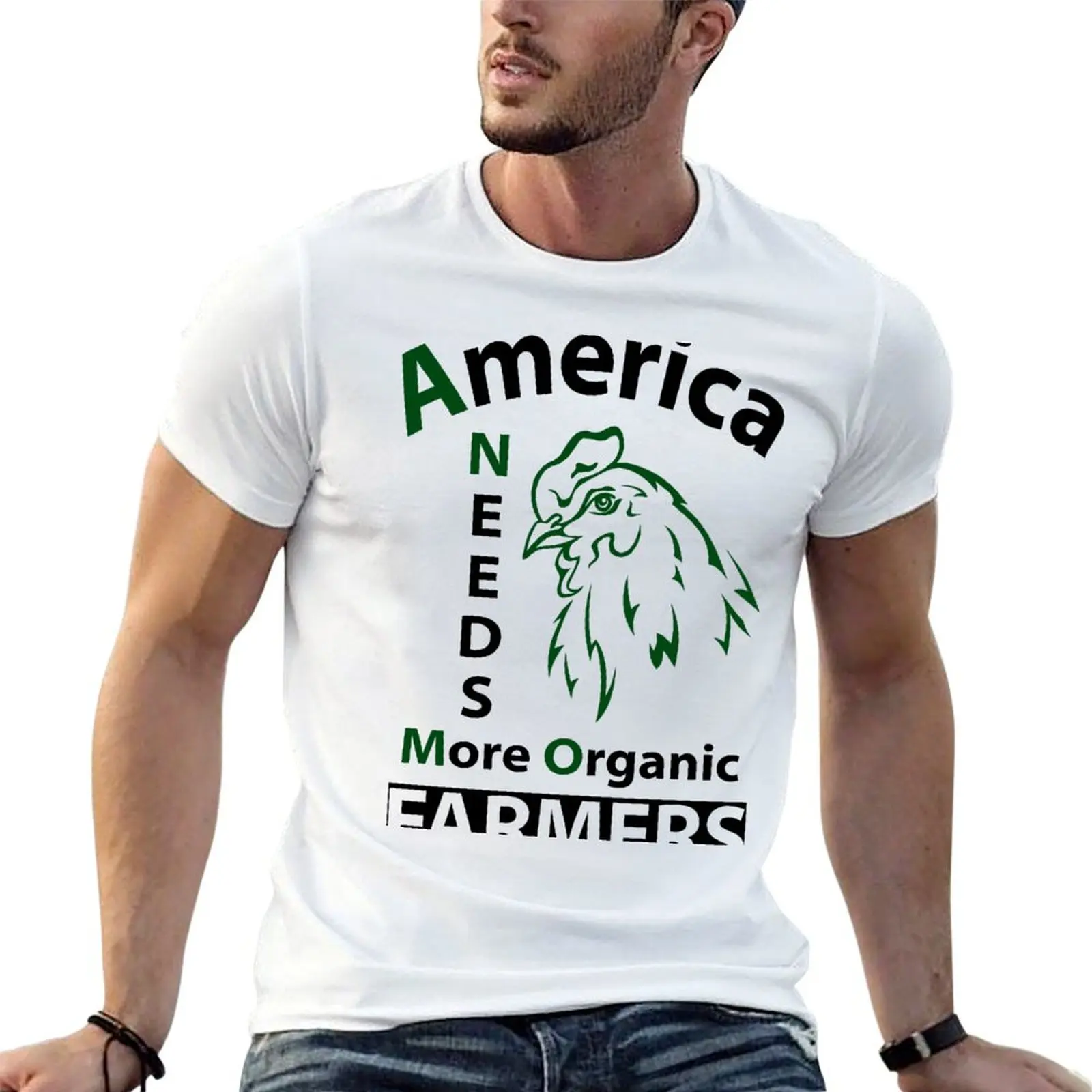America Needs More Organic Farmers T-Shirt Performance Workout Short Sleeve Tee