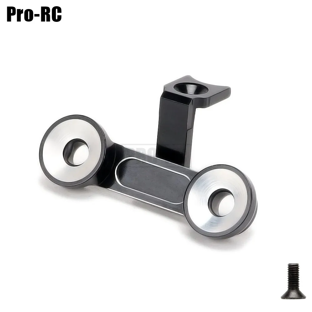 1 ensemble économiseur de servo en aluminium et support de lumière de moteur, fourche de choc et ensemble de poteau de direction pour voiture RC 1/8 Tamiya T3-01 les touristes phthalRIDER