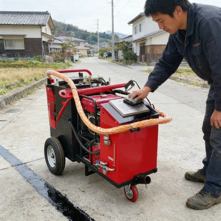 Crack Filling Injection Equipment High Pressure Asphalt Injector for Deep Crack Repair on Roads