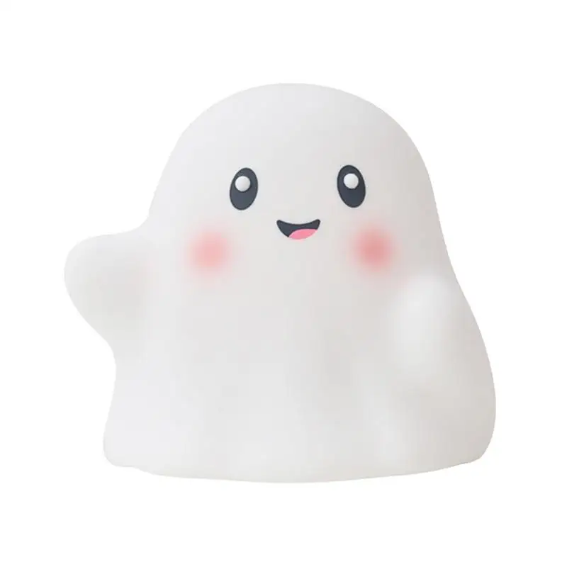 

Halloween Ghost Night Light Cute Festival Light Patting Night Lamp USB Charging Halloween Nightlight Silicone Night Lamp Light