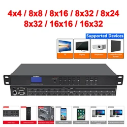 ์์
์ฉ HD ์ค๋์ค/๋น๋์ค ๋งคํธ๋ฆญ์ค ์ค์์น 4x4 8x8 8x16 16x16 16x32 ์์ํ ๋์งํธ ์ ํธ ํธ์คํธ ๋งคํธ๋ฆญ์ค ์ค์์ฒ 1080P HDMI ์ง์