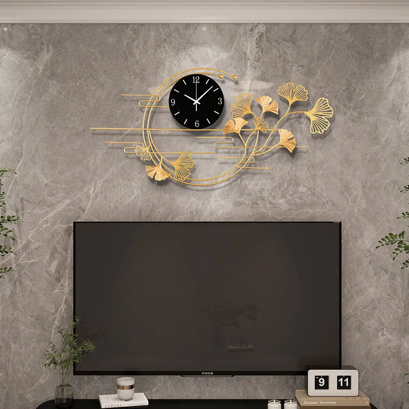 Fashion Xenomorph Wall Clocks Living Room Luxury Minimalist Aesthetic Wall Watch Chinese Style Vintage Horloge Home Decoration