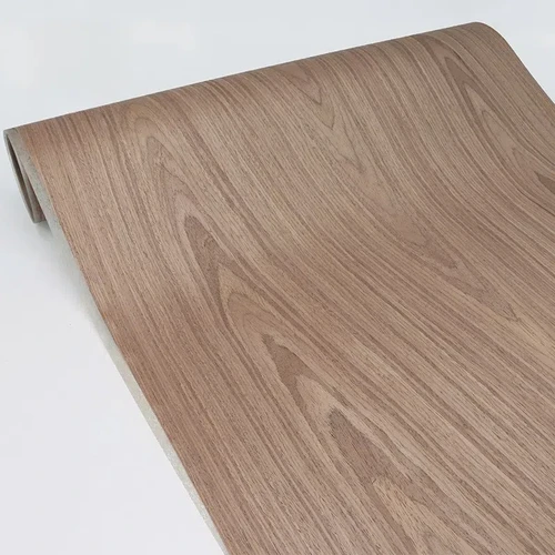 크라운 그레인 엔지니어링 블랙 월넛 우드 베니어 시트, 가구 탁상 캐비닛 옷장 합판 홈 데코, 55cm × 250cm