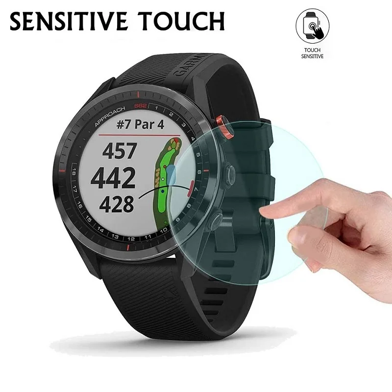 Protetor de tela inteligente para garmin, película protetora de vidro temperado, para ativo s62, s60, s40, 5pcs