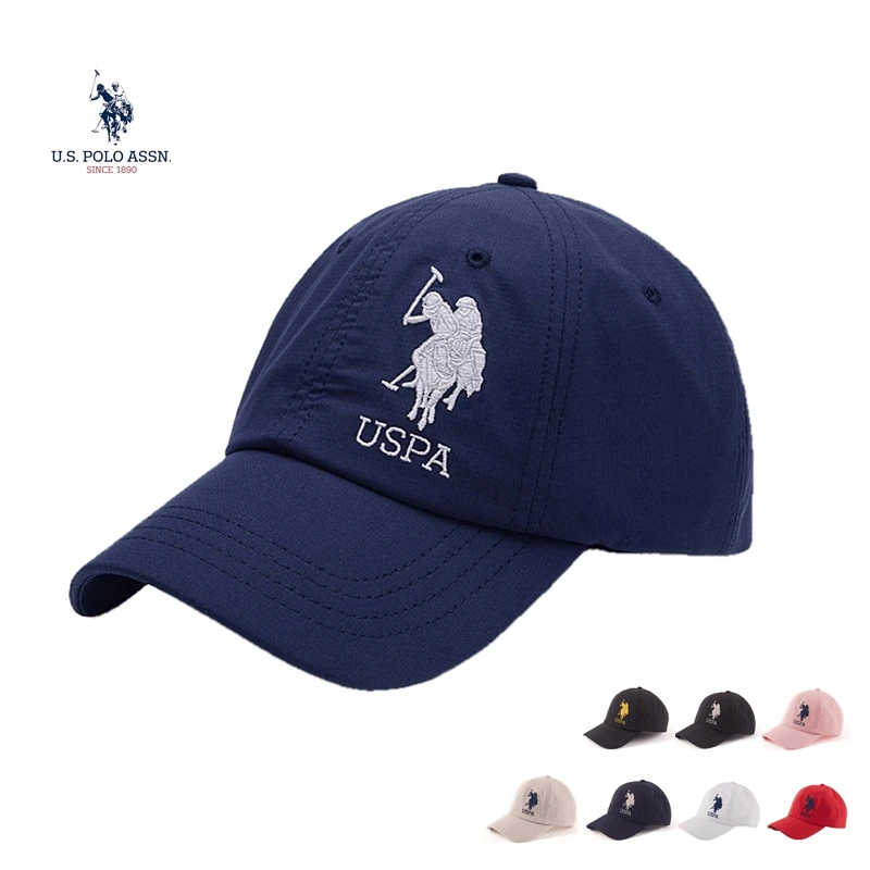 U.S. POLO ASSN. 2024 Summer New Lovers Baseball Cap Lightweight Breathable Quick-drying Trend Men's and Women's Hat Sun Hat