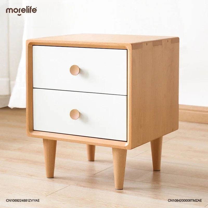 

Minimalist Solid Wood Nightstands Bedside Table Nordic Modern Bedroom Small Cabinet Beech Wood Bedside Cabinets Furniture K01+