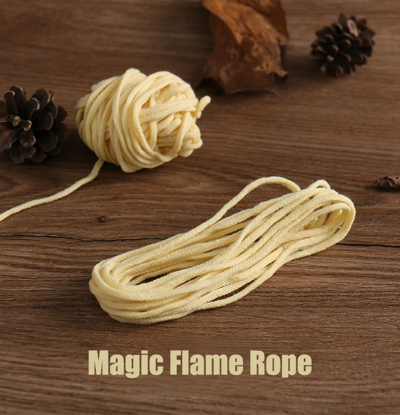 1 metro di corda di fiamma magica che brucia velocemente coppia creativa collana regali semplici primo piano oggetti di scena per spettacoli teatrali giocattolo per amanti di Natale