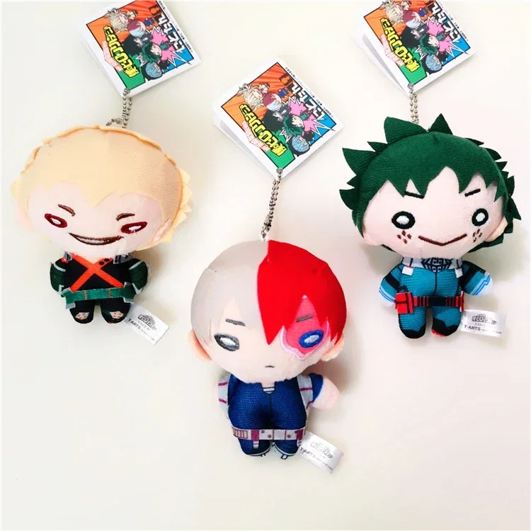 

Anime My Hero Academia Plush Keychain Pendant Cartoon Academia Lovely Midoriya Izuku Bakugou Katsuki Stuffed Doll Women Gifts