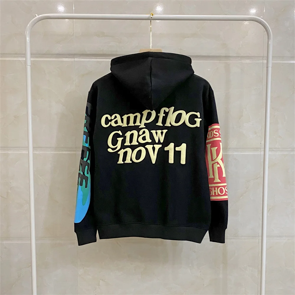 Oversized Goth Hoodie Streetwear Autumn Y2K Goth Punk Harajuku Alphabet Hoodie Printed Plush women\'s Casual Loose Sweatshirt