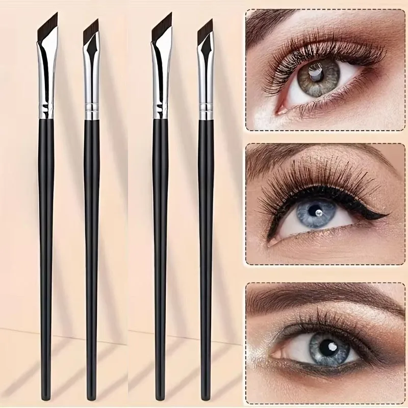 1/2/3/5 Stück ultradünner Eyeliner-Pinsel, abgewinkelter Augenbrauen- und Präzisionspinsel für Winged-Liner und Make-up-Anwendungen unter den Augen