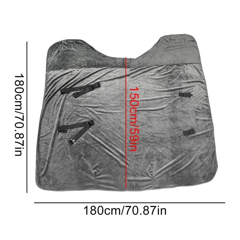 ฤดูหนาวผ้าห่มม้าอุ่นกันน้ําแผ่นม้าฤดูหนาวแผ่นม้า Turnout ป้องกันม้าพร้อมคอผ้าฝ้าย