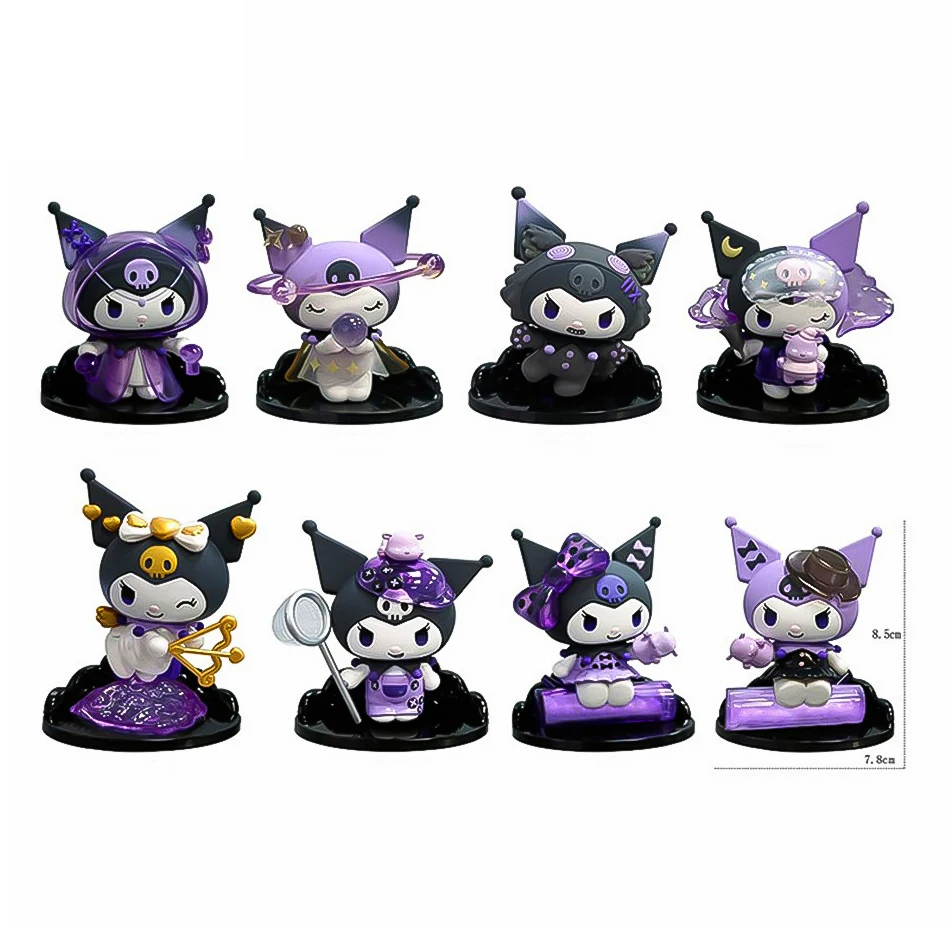 Kuromi Werwolf Kill Style Blindbox Melody Doll Desktop-Autodekoration Weihnachten/Halloween-Dekor Mystery Gift