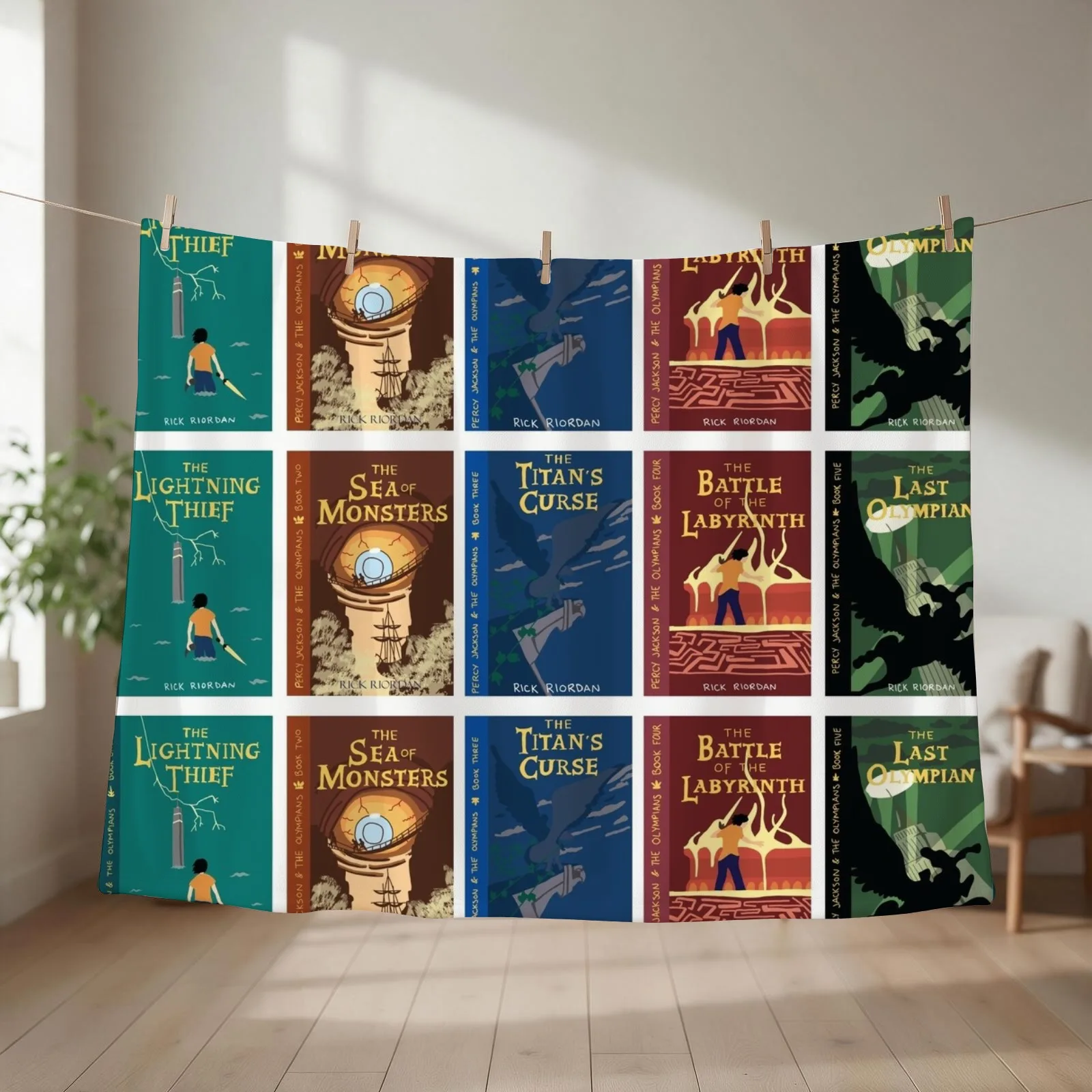 Percy Jackson Olympians pack Throw Blanket couch cozy soft plush fuzzy picnic outdoor blanket