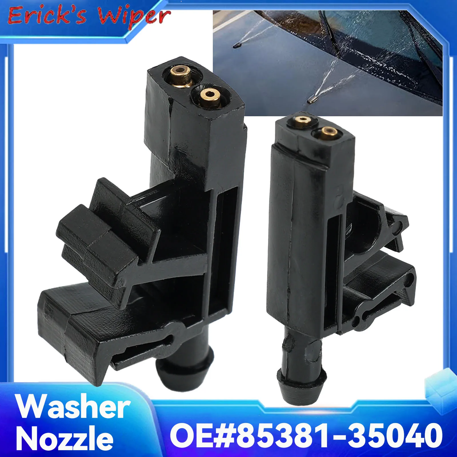 

Стеклоочиститель Erick, 2 шт., насадка для омывателя переднего стекла для Peugeot Partner 406 605, для Citroen Berlingo Xantia ZX OE # 643889