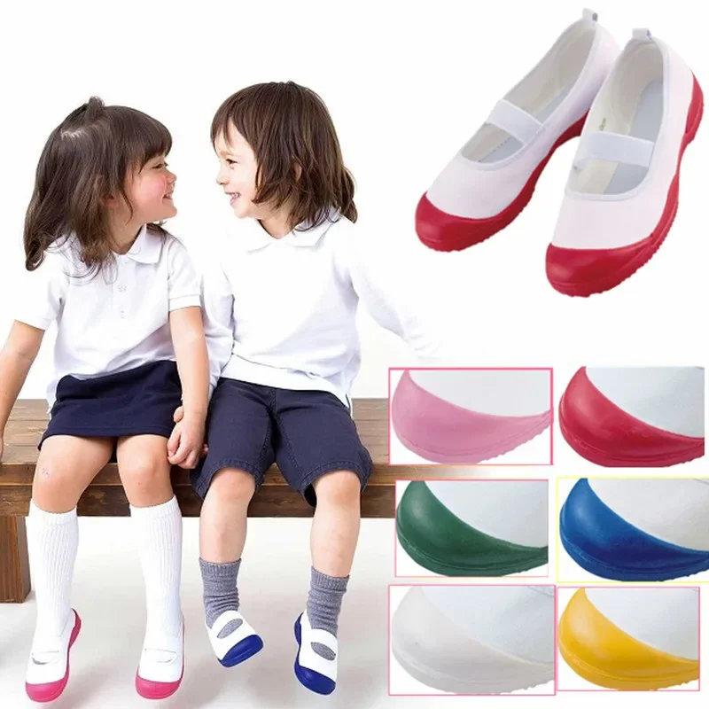 Japanese School Uniform Shoes Uwabaki Slippers Sports Gym Indoor Shoes Cosplay Flat Anti-sweat Anti-smell Soft Comfortable