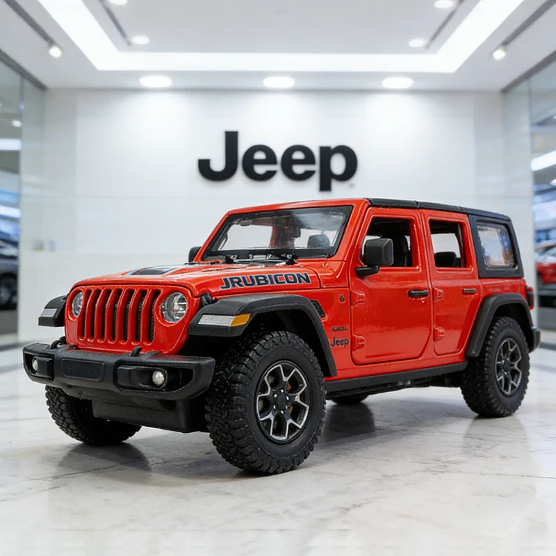 

1:24 Wrangler Rubicon 4XE легкосплавный автомобиль, литье под давлением и игрушечный транспорт, модель автомобиля, миниатюрная масштабная модель автомобиля для детей