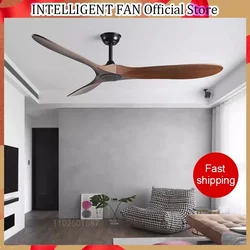 42 52 60 Inch Ceiling Fan Industrial Vintage ABS Ventilator No Light Remote Control Decorative Blower Retro Large Fans