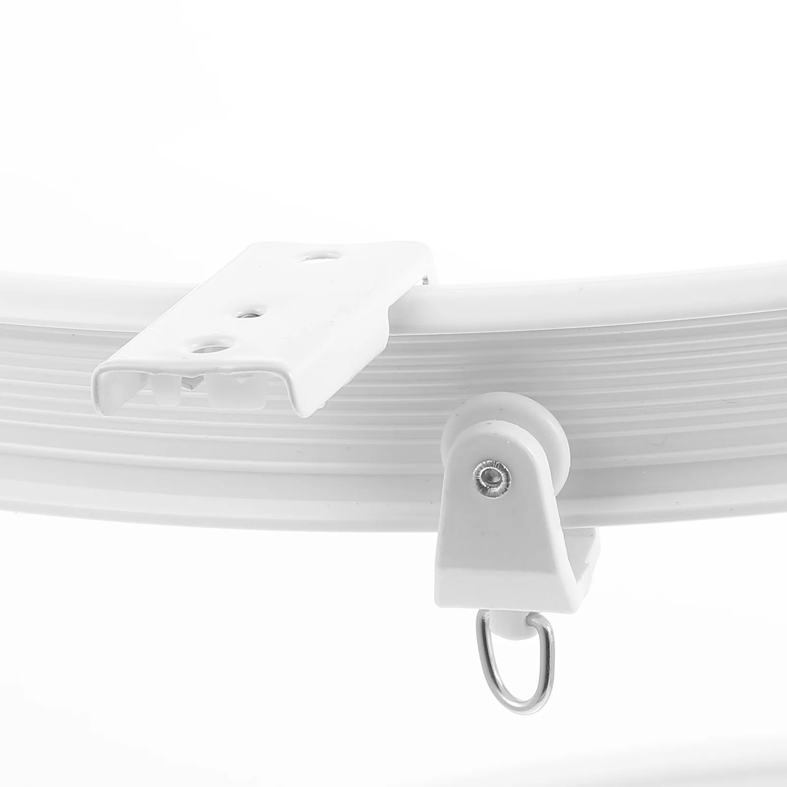 

1Set Plastic Steel Ceiling Curtain Track Flexible Bendable Silent Curtain Rail for Bay Window Divider Room Room Divider Track