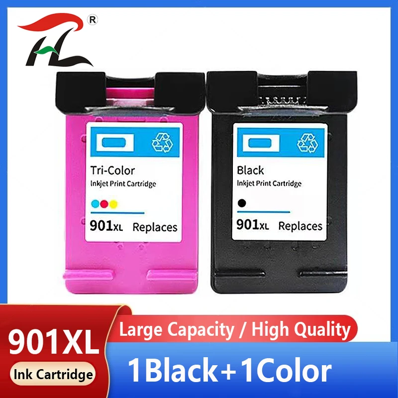 Re-manufactured 901XL Cartridge Replacement for HP 901 Ink Cartridge for Officejet 4500 J4500 J4540 J4550 J4580 J4640 4680