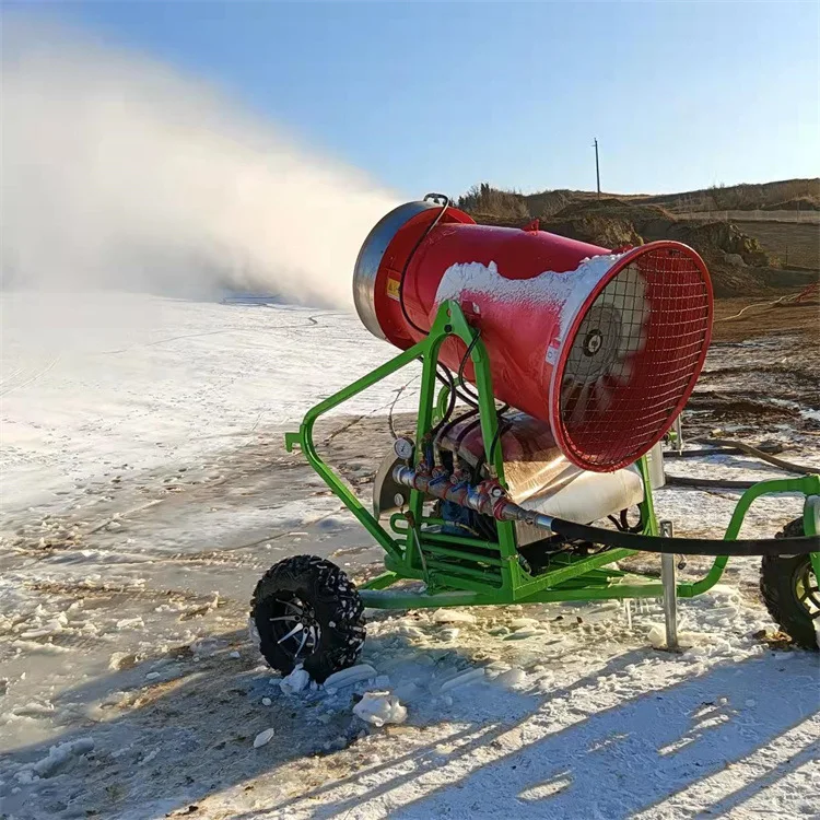 10kW 220V Automatic Ski Resort Artificial Snow Making Machine Cannon Fan Generator Shed view 5
