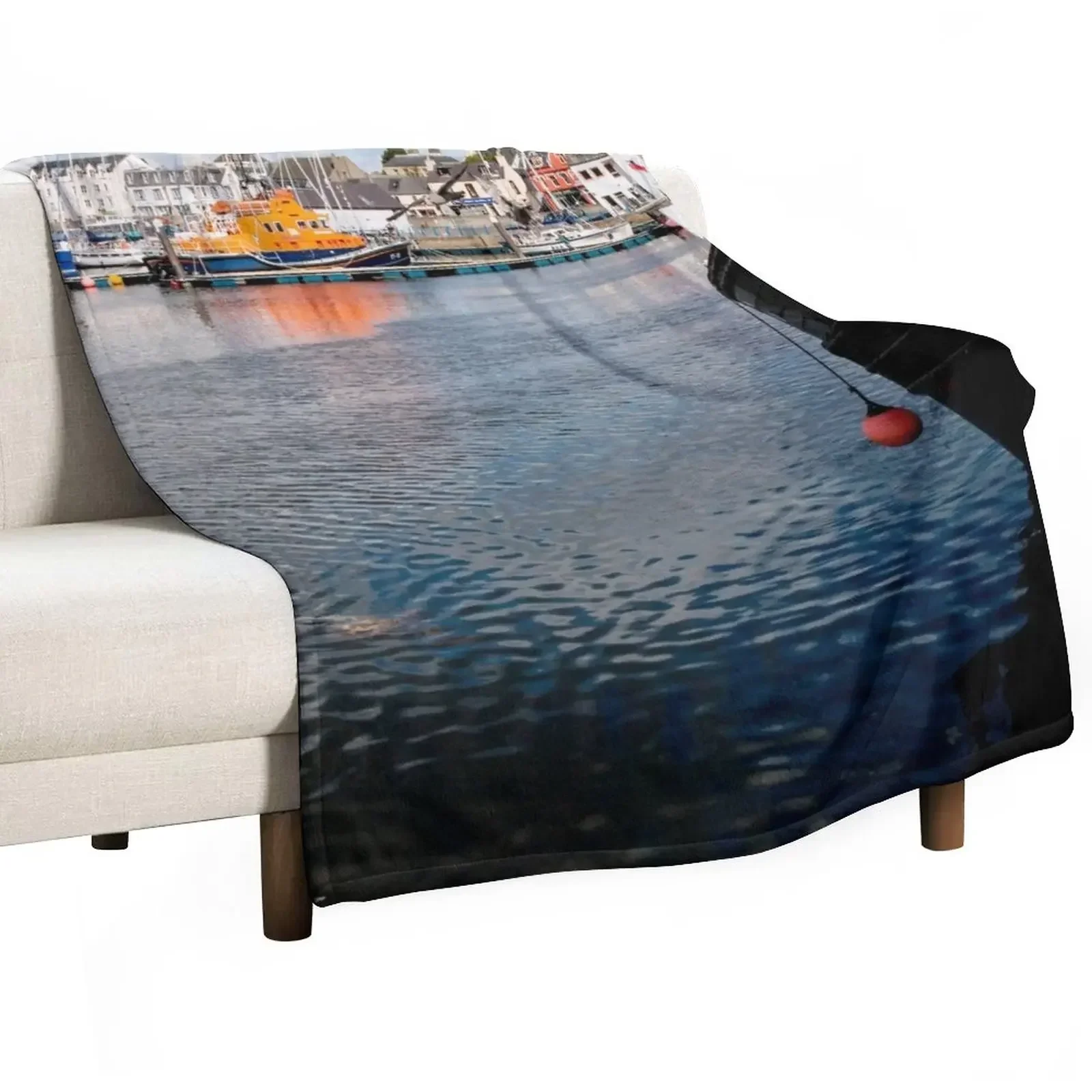 

Stornoway Harbour Throw Blanket sofa bed Sofa Throw Blankets