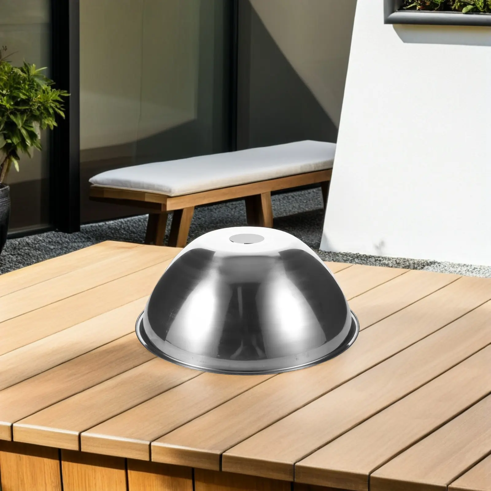 

30Cm Outdoor Waterproof Stainless Steel Lampshade Replacement for Street Lights Residential Pathway Public Park Landscape