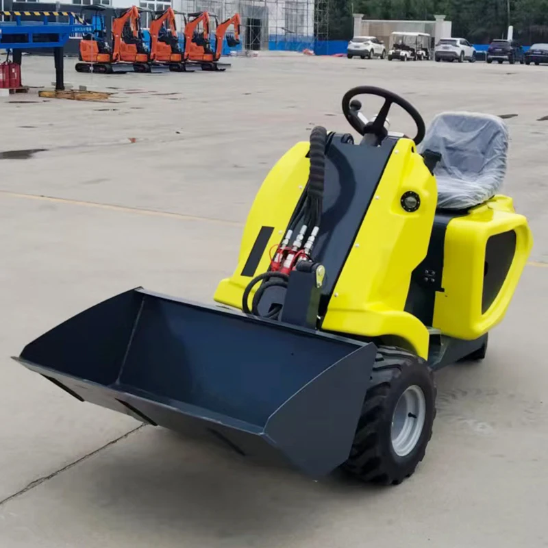 

Free Delivery! Small three wheeled skid steer loader with walking steering, CE/EPA certified skid steer loader and accessories