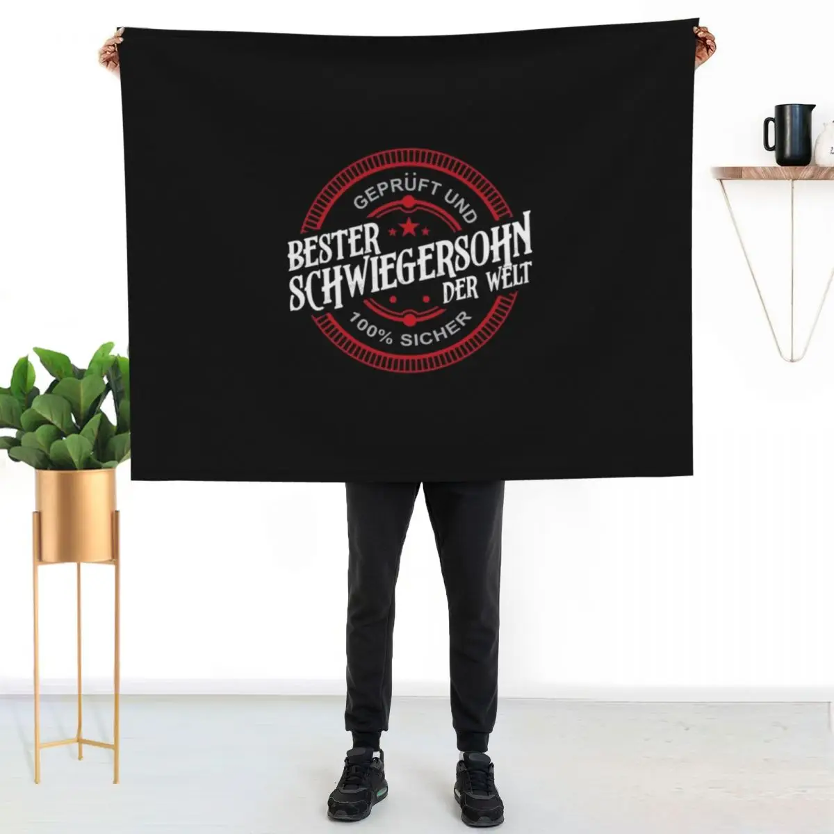 

Best Son-In-Law Dream Most Beautiful Cool Funny Gift Saying Throw Blanket Multi Purpose Soft Warm Blanket for Home Travel