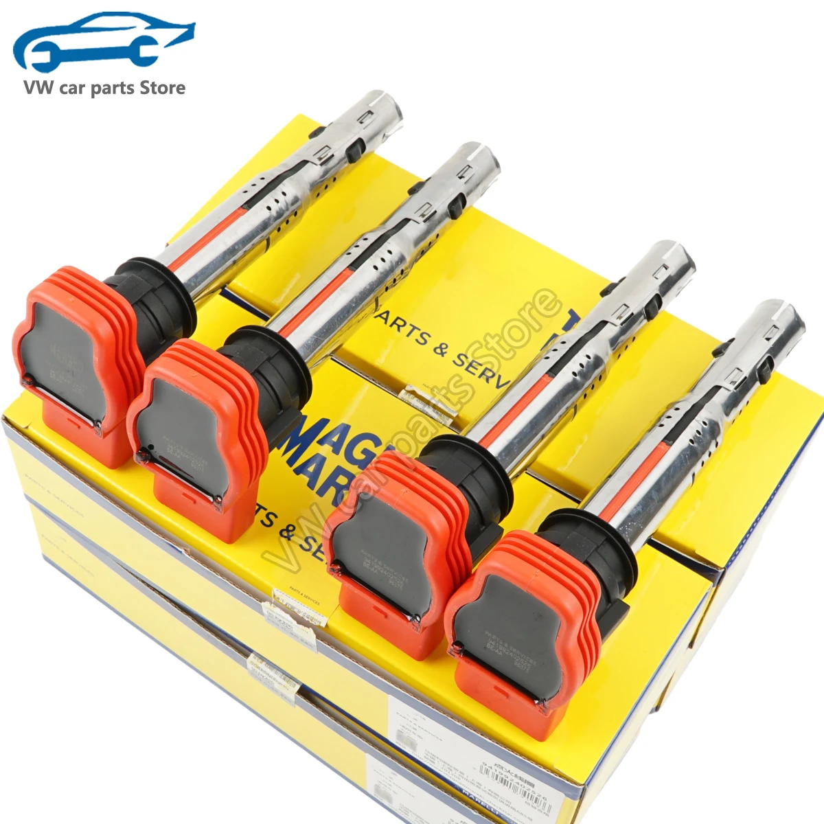 

4Pcs Car Ignition Coil 06E905115G ABCDE 07K905715F For VW Jetta Golf Passat Tiguan CC For Audi A3/A4/A5/A6/A7/A8 TT Q3/Q5 R8