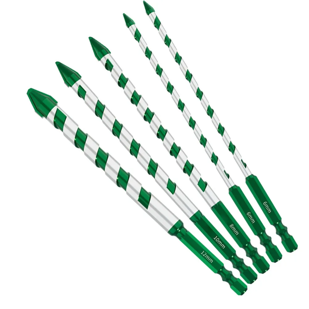 

5pcs 6-12mm Drill Bits Tiles Hole Opener For Drilling Drywall Bricks Wood Aluminum Sheet Metal Woodworking Tools