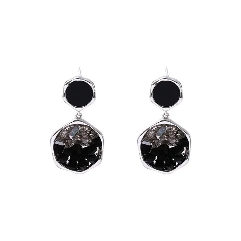 Vintage Fashion Simple Earrings Geometric Black Women\'s Earrings Jewelry