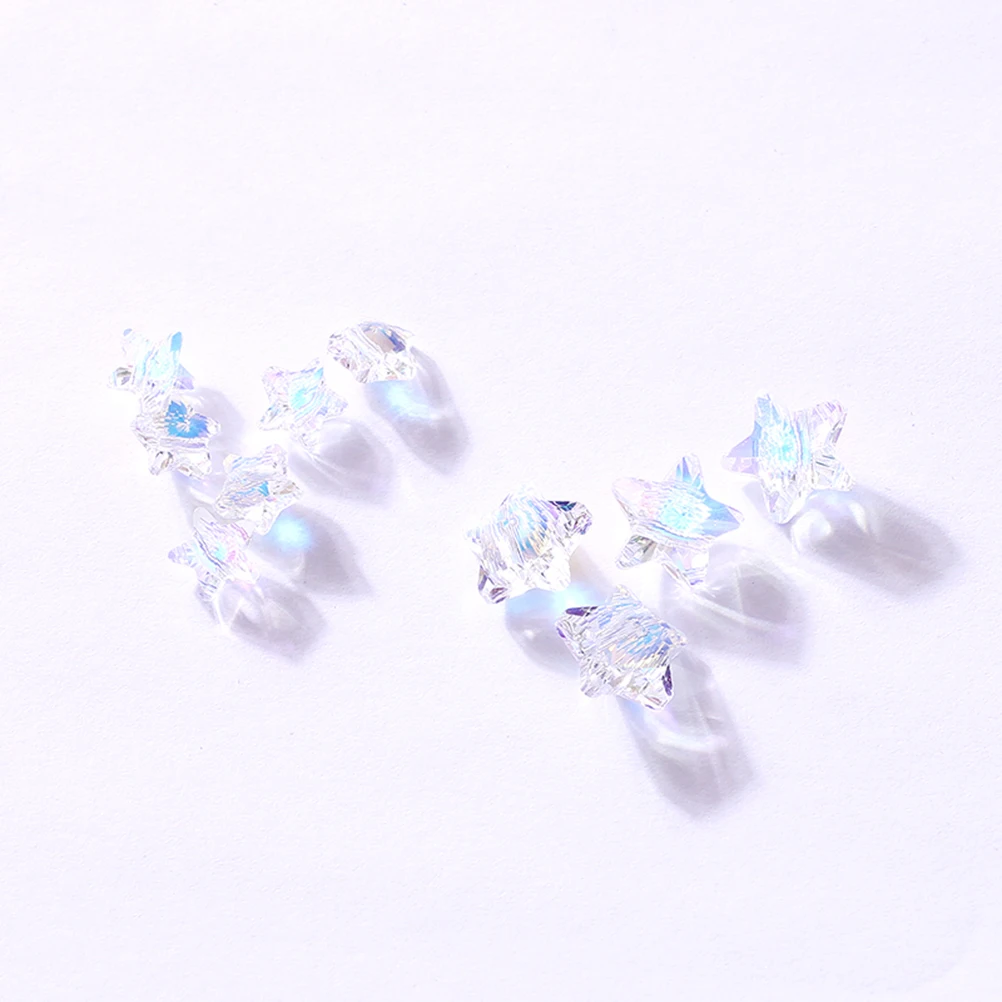 

100 шт., подвеска с пятиконечной звездой, стекло 14 мм, DIY ювелирных изделий, ожерелье, браслет, аксессуары, стеклянный кулон, очаровательные ювелирные изделия