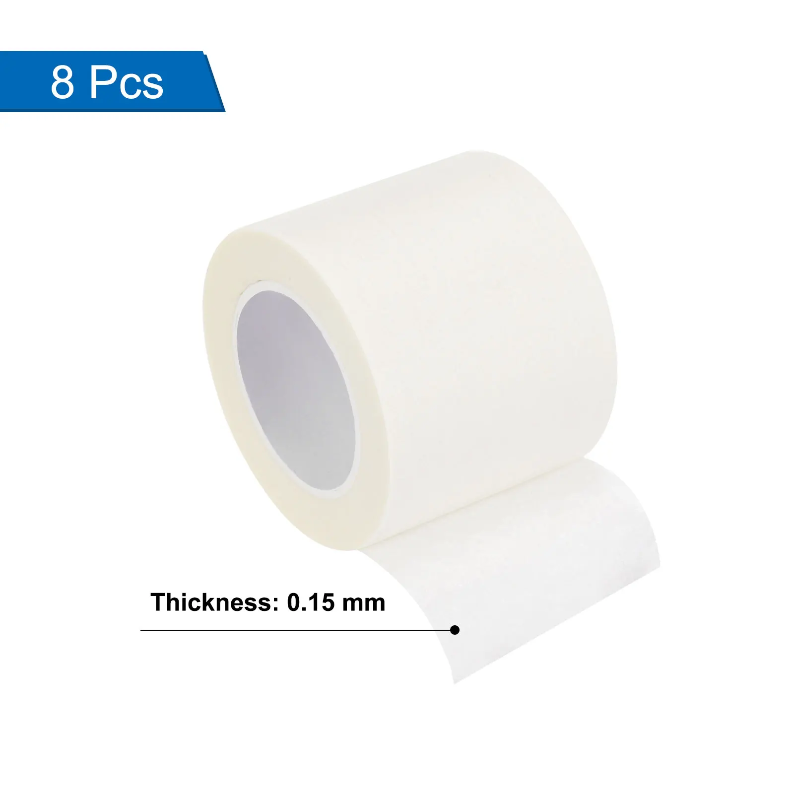 3/6/8Pcs 50mm Masking Tape Painters Tape Rolls for Home Office Commercial Contractor Clean Drip-Free Painting Wide Crepe Paper