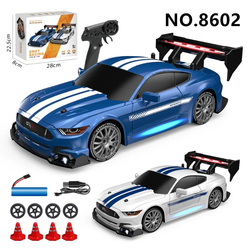 Grande voiture de dérive télécommandée pour enfants, 1/24G, 40km, h, grande vitesse, course électrique RC, sourire, jouets pour garçons, cadeau d'anniversaire, 2.4