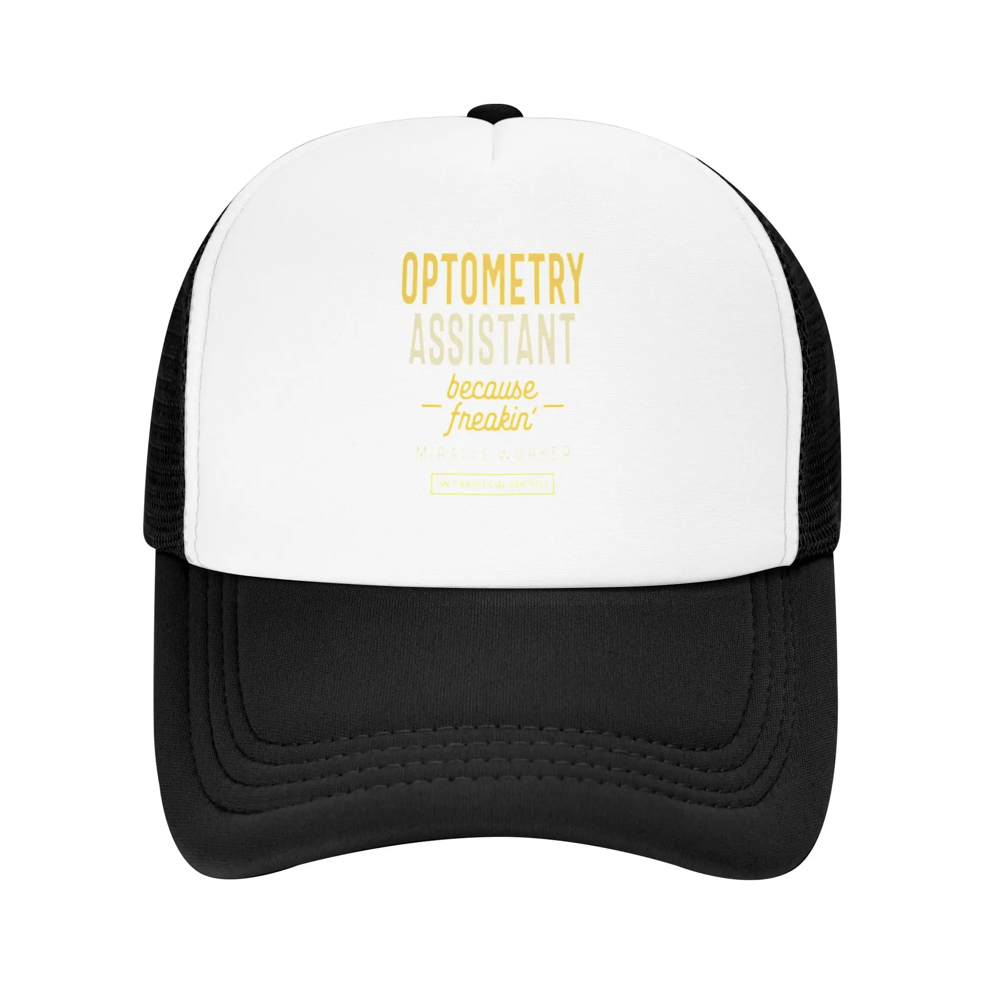 Fashion Optometry Assistant Job Title Profession Occupation Mesh baseball cap  Easy To Clean Men Hat
