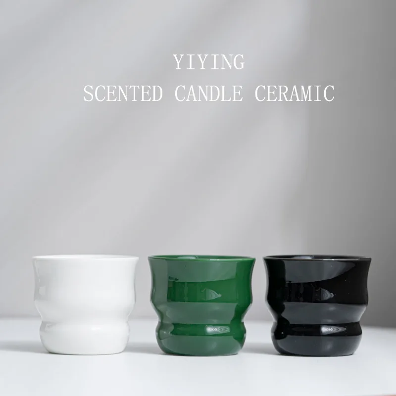 

Ceramic Candle Cup DIY Home Decoration Ceramic Candle Holder Empty 150ml Room Decor m