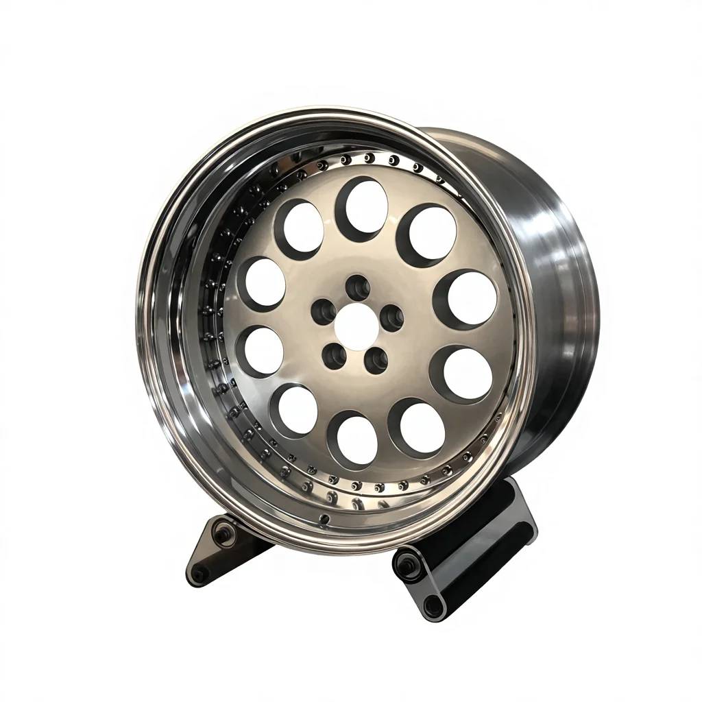 Weiya-2441 Custom Forged Alloy Racing Wheels Mirror Polish Lip Opposite Center Disc New Condition 100mm PCD 20mm ET Aluminum
