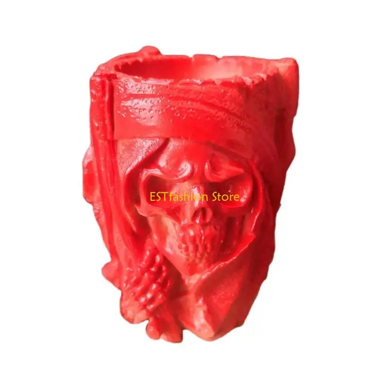 

Y5GC 3D череп цветочный горшок силиконовая форма эпоксидная смола DIY украшения изготовление мыла расплавленная смола полимерная