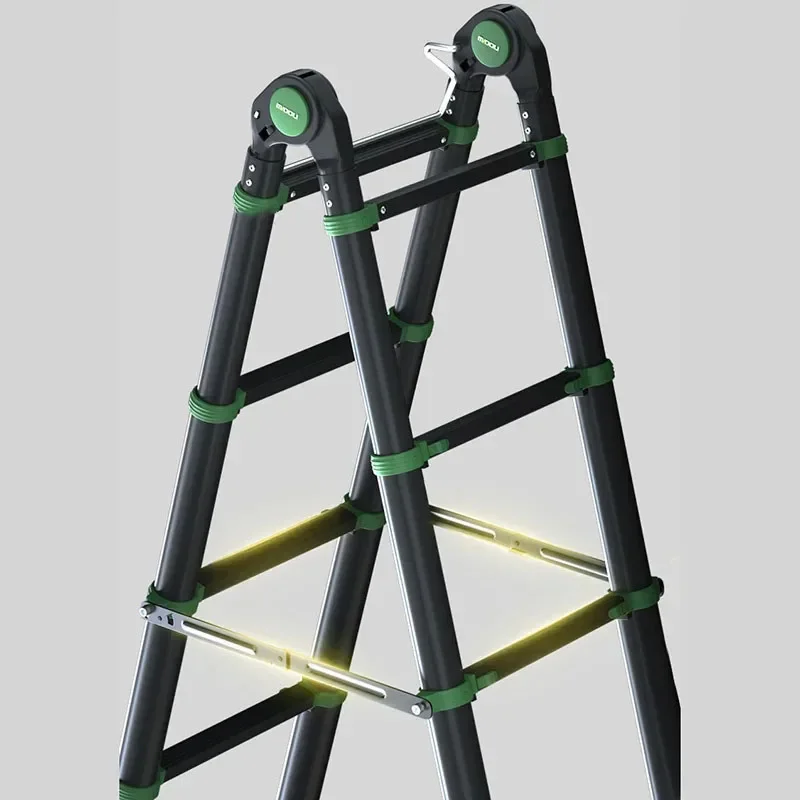 Aluminum Alloy Folding Ladder Home Step Ladders Portable Climbing Ladder Telescopic Ladder Thickened Outdoor Engineering Stairs