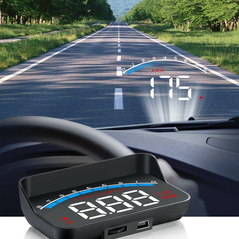 شاشة عرض M6S HUD Head ، جهاز عرض OBD2 ، زجاج السيارة ، عداد السرعة الرقمي التلقائي ، درجة حرارة الماء ، الملحقات الإلكترونية