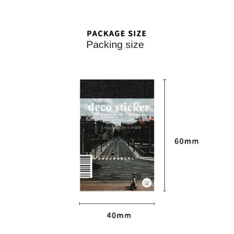 50 Pcs Everyday Landscape Decorative Stickers DIY Diary Album Stationery Hand Made Junk Journal Collage Material