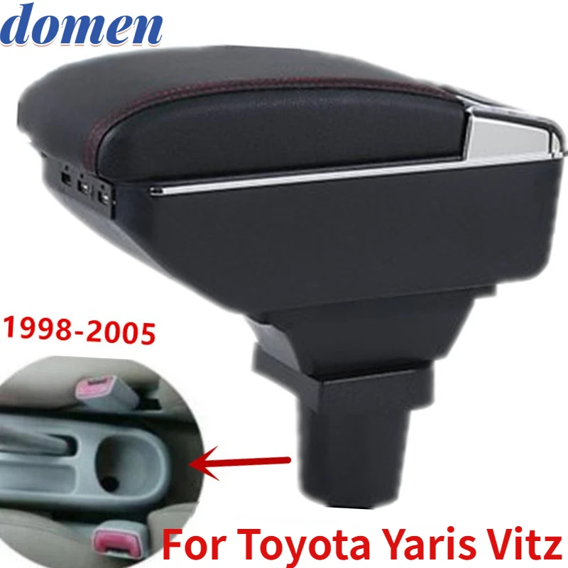 

Armrest Box For Toyota Yaris Vitz Hatchback1998 1999 2000 2001 2002 2003 2004 2005 Car Central Storage Arm Rest USB Accessories