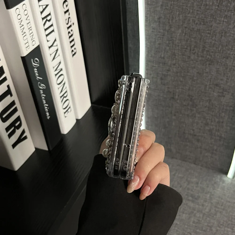 高級ブリンブリンラインストーン香水瓶電話ケース XiaoMi ミックスフリップかわいいパールダイヤモンド花ウォータードロップクリスタルハードカバー