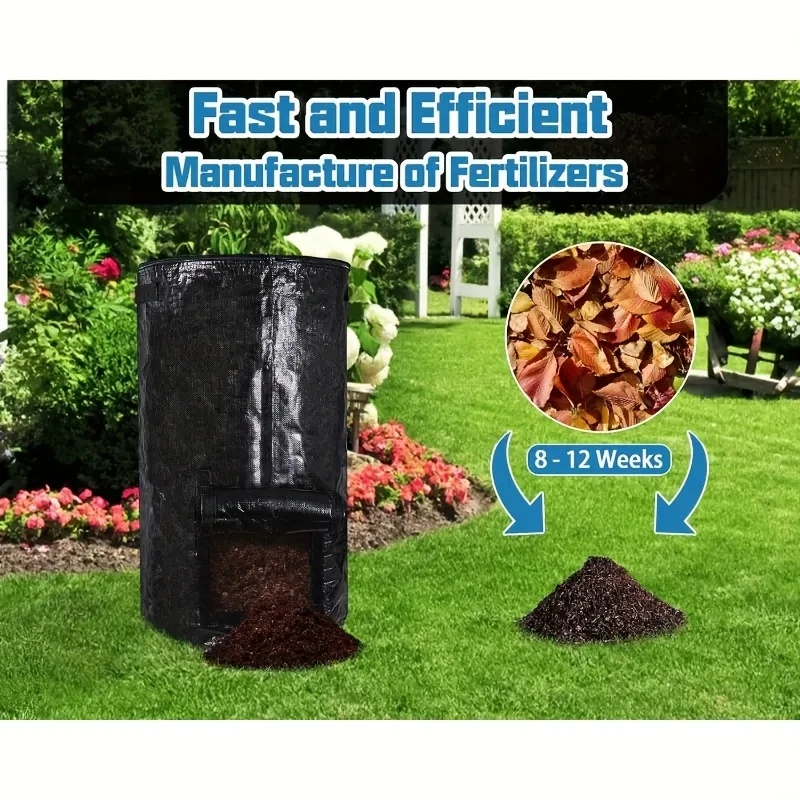 Outdoor compost bin, reusable garbage bag, homemade nutrient soil compost bag