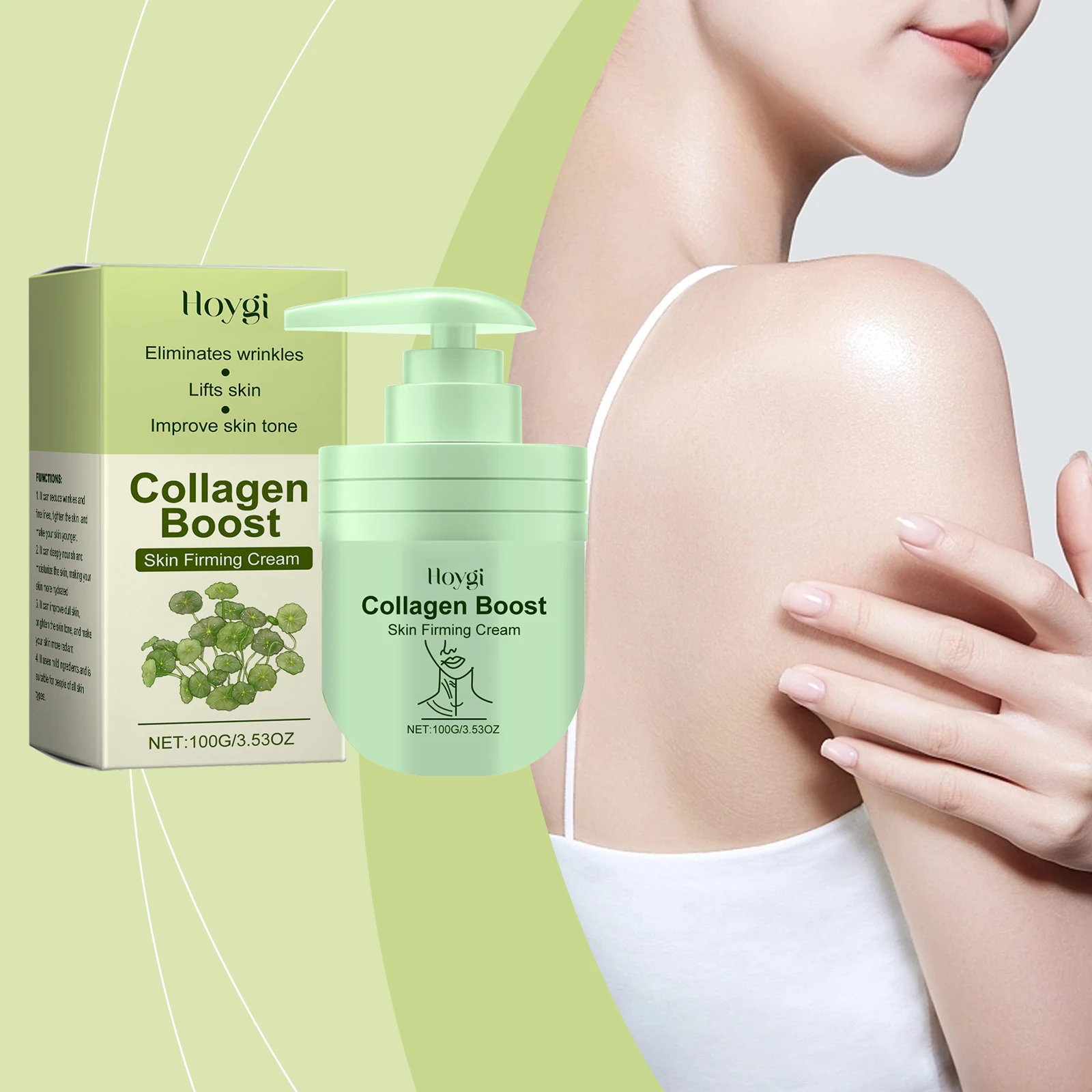 Crema Reafirmante de Colágeno para el Cuerpo, Reduce Manchas Oscuras, Mejora las Líneas Finas, Unifica el Tono de Piel, Loción Corporal Nutritiva, Reafirmante e Hidratante