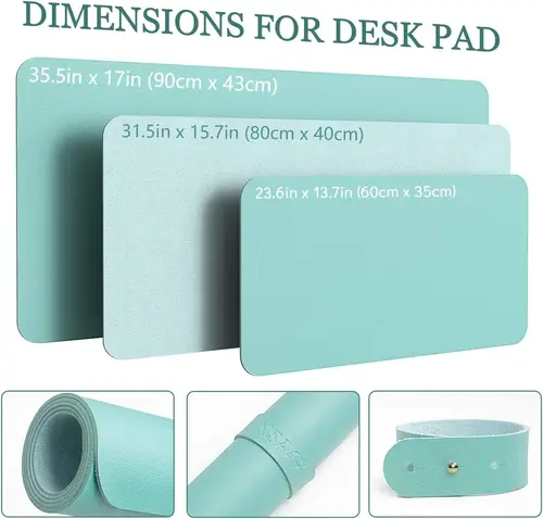 Imagen 2 del producto Alfombrilla de escritorio de oficina XXL, alfombrilla de ratón impermeable de cuero de PVC, alfombrilla de escritorio para teclado, secante de escritorio grande ultrafino