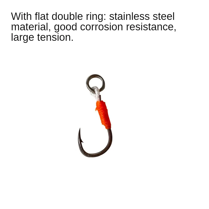OUTKITFishing приманка, жесткий крючок, рыболовные крючки, вспомогательный крючок с бородкой, одинарный джиг, искусственная сталь с высоким содержанием углерода