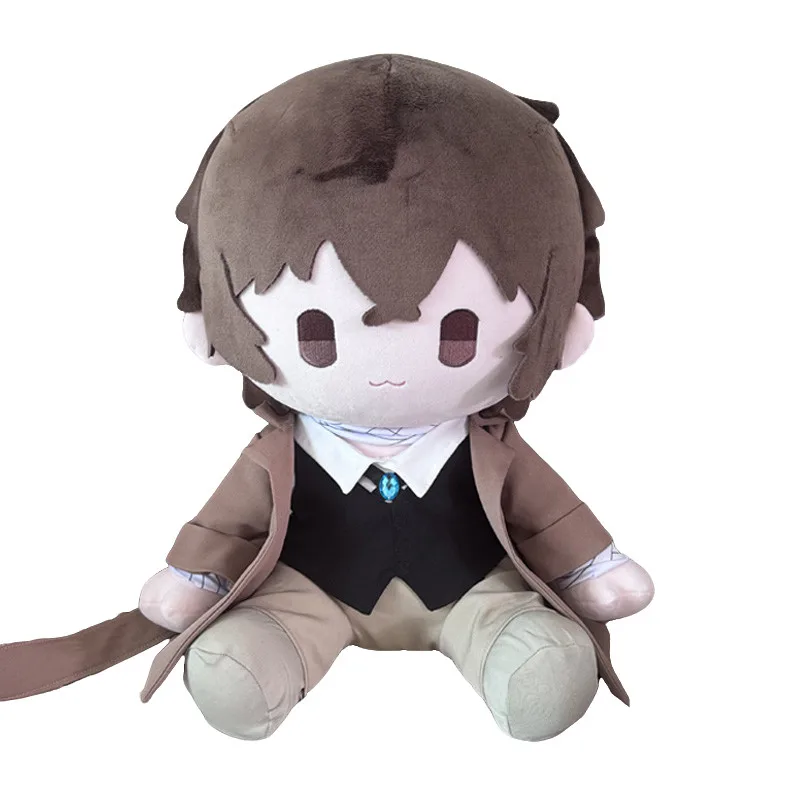 Anime Cani Dazai Osamu Nakahara Chuuya Peluche Bambola Che Abbraccia Peluche Vestire Peluche Carino Burattino Figura Regalo 40 cm di Grandi Dimensioni
