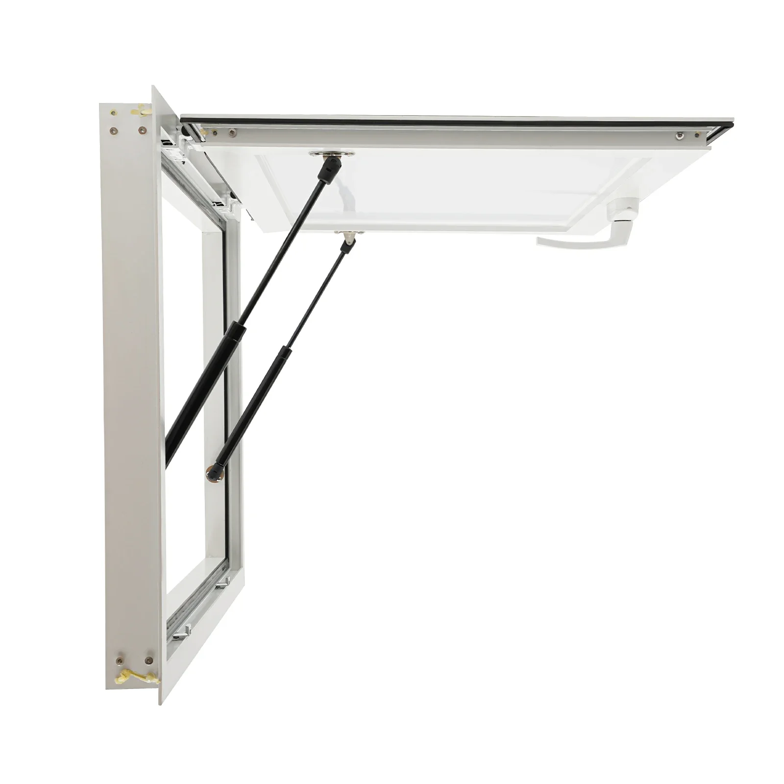 حامل امتياز أبيض نافذة امتياز لشاحنة الطعام نافذة خدمة الطعام 36*24*3.15 بوصة #2