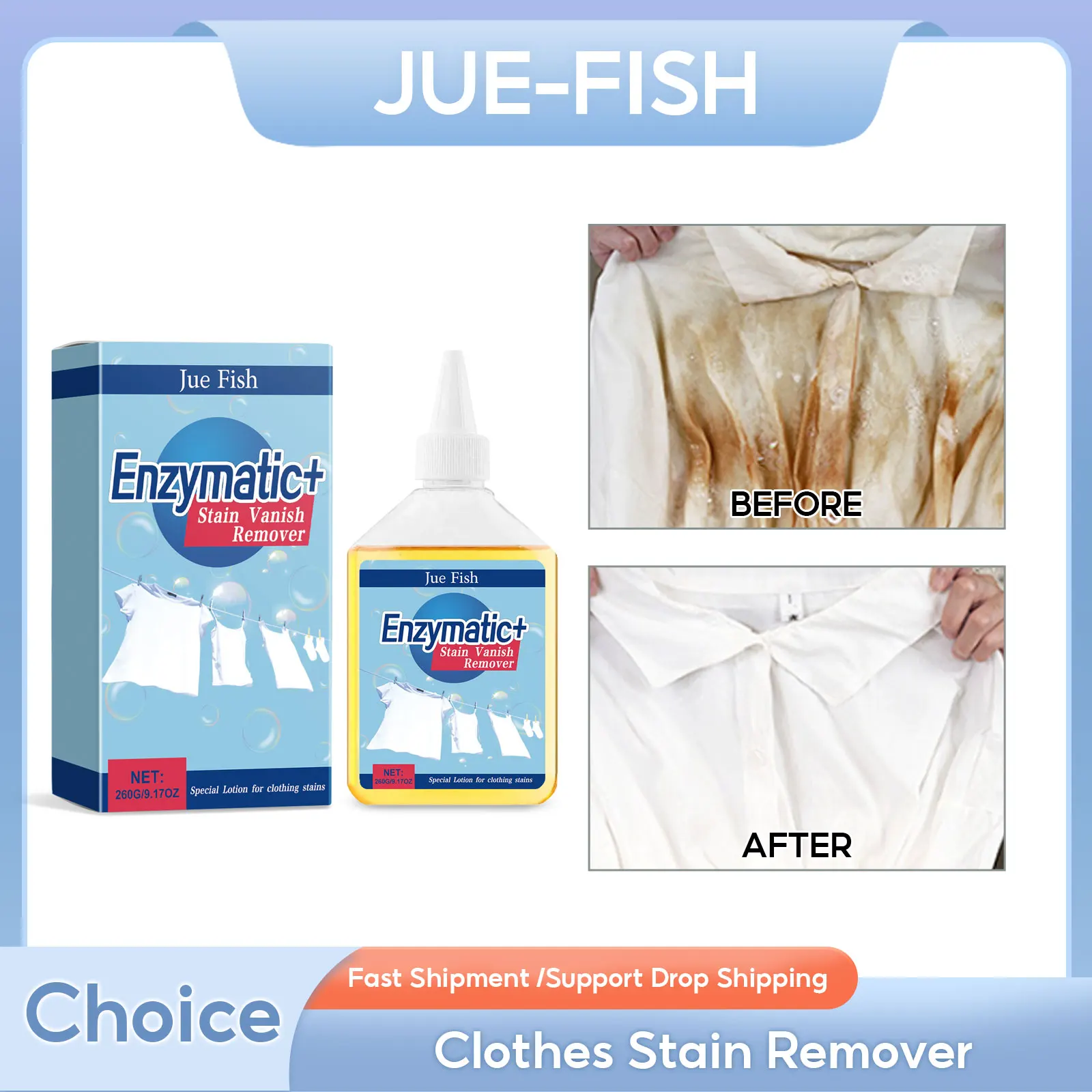 

Fabric Clothes Cleaning Solution Clothes Stain Removal Bra Pant Cleaner Clothing Descaling Concentrated Enzyme Laundry Detergent